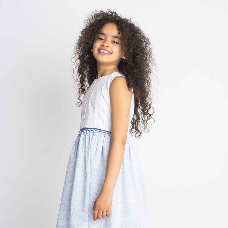 Vestido combinado niña - Imagen 3