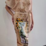 Vestido asimétrico de invitada