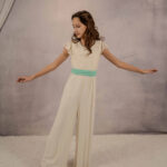 Mono de comunión tejido crepe