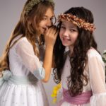 Vestido comunión  plumeti